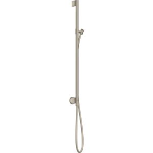 hansgrohe barre de douche Axor One 48792820 avec raccordement mural, flexible de douche 1600 mm, nickel brossé