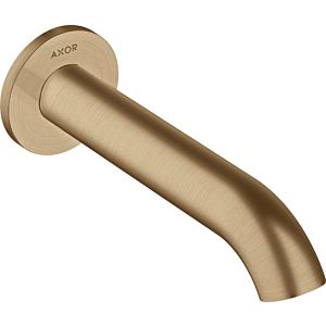 hansgrohe Axor Uno bec de baignoire 38411140 saillie 178 mm, courbé, avec rosace, montage mural, bronze brossé