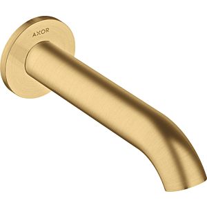 hansgrohe Axor Uno Wanneneinlauf 38411250 Ausladung 178mm, gebogen, mit Rosette, Wandmontage, brushed gold optic