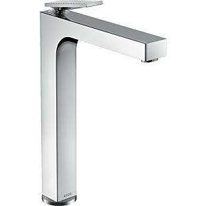 hansgrohe Axor Citterio basin mixer 39151000 for wash bowl, with waste set, lever handle, diamond cut, chrome