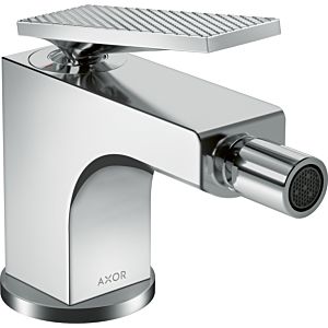 hansgrohe Axor Citterio fitting 39201000 projection 110mm, with pop-up waste set, lever handle, diamond cut, chrome