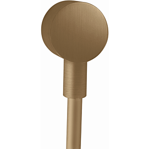 hansgrohe Axor Schlauchanschluss 27451140 rund, mit Rückflussverhinderer, brushed bronze