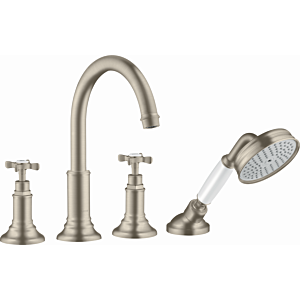 hansgrohe Wannenrandarmatur Axor Montreux 16546820 brushed nickel