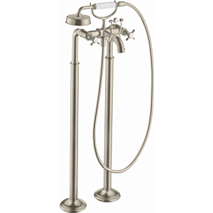 hansgrohe Axor Montreux trim set 16547820 2-handle bath mixer, floor-standing, brushed nickel