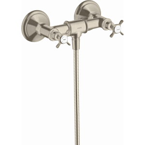 hansgrohe Brause Armatur Axor Montreux 16560820 2 Griff Armatur, Aufputz, DN 15, brushed nickel