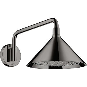 hansgrohe Axor douche de tête 26021330 avec bras de douche, montage mural, chrome noir poli