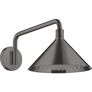 hansgrohe Axor douche de tête 26021340 avec bras de douche, montage mural, chrome noir brossé