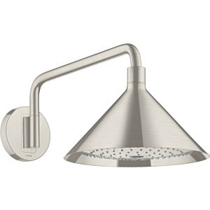 hansgrohe Axor Kopfbrause 26021800 mit Brausearm, Wandmontage, stainless steel optic
