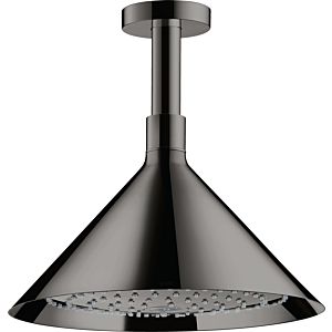 hansgrohe Axor douche de tête 26022330 avec raccordement au plafond, chrome noir poli