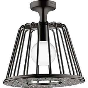 hansgrohe Axor LampShower douche de tête 26032330 avec raccordement au plafond, chrome noir poli