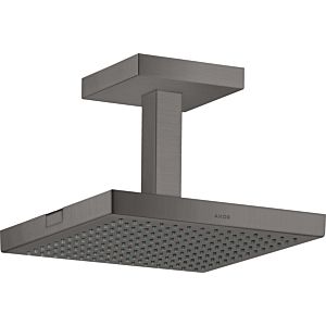 hansgrohe douche de tête Axor Starck 10929340 avec raccordement au plafond, 240x240mm, 1jet, chrome noir brossé