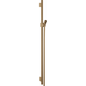 hansgrohe Axor Uno shower rail 27989140 900mm, with shower hose 1600mm, brushed bronze