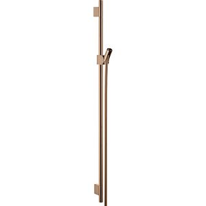 hansgrohe Axor Uno shower rail 27989300 900mm, with shower hose 1600mm, polished red gold