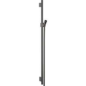 hansgrohe Axor Uno shower rail 27989330 900mm, with shower hose 1600mm, polished black chrome
