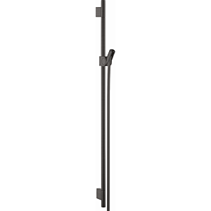 hansgrohe Axor Uno shower rail 27989340 900mm, with shower hose 1600mm, brushed black chrome