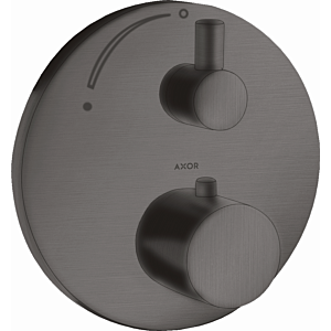hansgrohe Axor Uno Fertigmontageset 38700340 Unterputz-Thermostat, mit Absperrventil, brushed black chrome