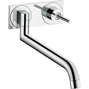 hansgrohe Spültisch Armatur Axor Uno² 38815000 Unterputz, mit Schwenkauslauf, chrom