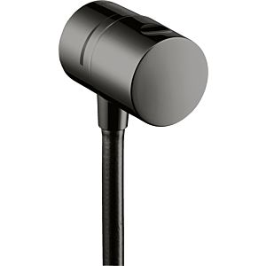hansgrohe Fixfit robinet d&#39;arrêt 38882330 en saillie, chrome noir poli
