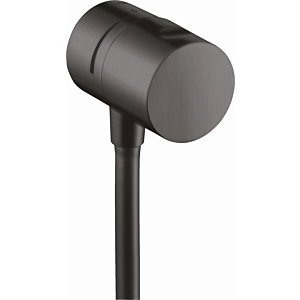 hansgrohe Fixfit robinet d&#39;arrêt 38882340 en saillie, chrome noir brossé