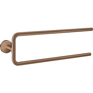 hansgrohe Axor towel holder 42822310 490mm, two-armed, swiveling, wall mounting, brushed red gold