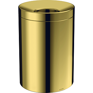 hansgrohe Axor waste bin 42872990 free-standing, polished gold optic