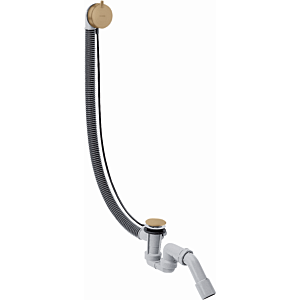 hansgrohe Flexaplus set complet 58318140 set de vidage et trop-plein, bronze brossé
