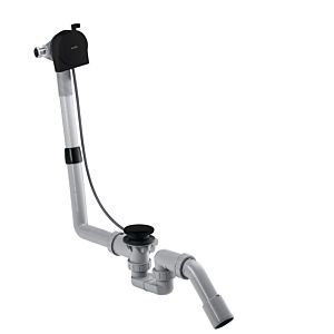 hansgrohe Exafill S complete set 58307670 bath filler, drain and overflow set, matt black