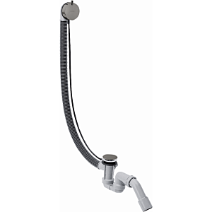 hansgrohe Flexaplus complete set 58318330 waste and overflow set, polished black chrome