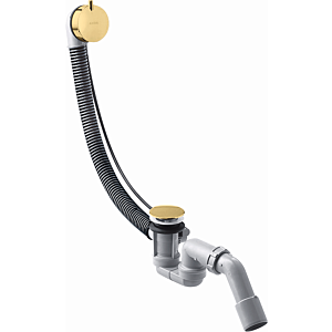 hansgrohe Flexaplus set complet 58316990 set de vidage et trop-plein, optique or poli
