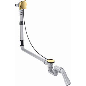 hansgrohe Exafill Komplettset 58317990 Wanneneinlauf, Ab- und Überlaufgarnitur, polished gold optic
