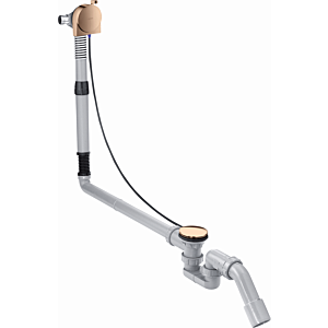 hansgrohe Exafill Komplettset 58317300 Wanneneinlauf, Ab- und Überlaufgarnitur, polished red gold