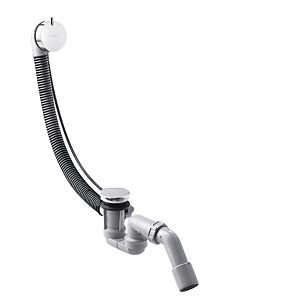 hansgrohe Flexaplus S Komplettset 58316000 mit Ab-/Überlaufgarnitur, für Normalwanne, chrom