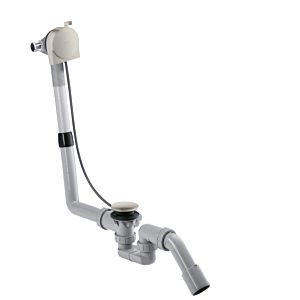 hansgrohe Exafill set complet 58307800 bec de bain, set de vidage et trop-plein, optique inox