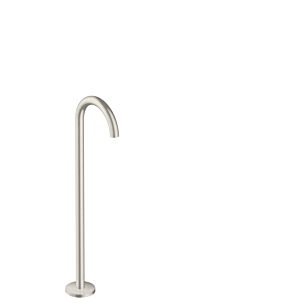 hansgrohe Axor Uno Fertigmontageset 38412800 Wanneneinlauf bodenstehend, gebogen, Ausladung 226mm, Edelstahl-Optik