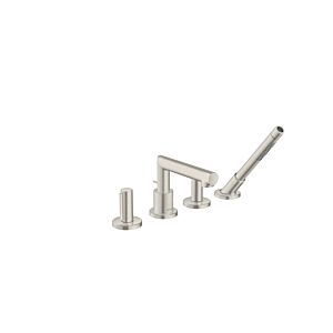 hansgrohe Axor Uno trim kit 45444800 4-hole bath rim mixer, with zero handle, stainless steel look