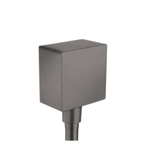 hansgrohe Axor Schlauchanschluss 36732340 eckig, mit Rückflussverhinderer, brushed black chrome