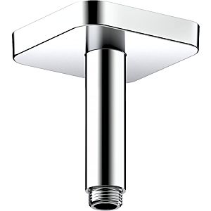 raccord de plafond hansgrohe 26965000 100 mm, chromé , carré