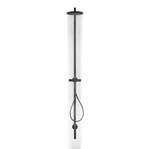 hansgrohe Axor Starck shower column 12672670 with thermostat, overhead shower 240 1jet, matt black