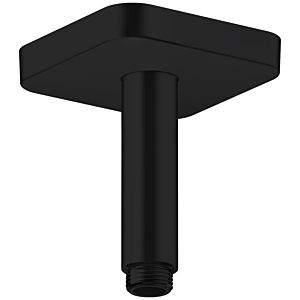hansgrohe ceiling connector 26965670 100 mm, matt black, angular