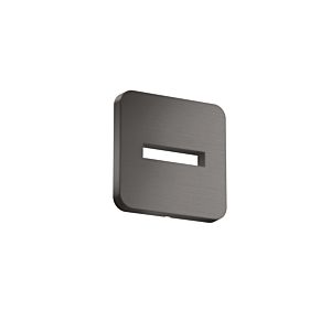 hansgrohe Rosette 35214340 130x130mm, softsquare, Wandmontage, brushed black chrome