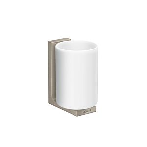 hansgrohe Axor tooth cup 42604820 glass, wall mounting, brushed nickel