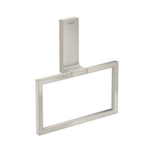 hansgrohe Axor anneau porte-serviettes 42623800 carré, pivotante , optique acier inoxydable