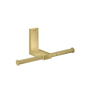 hansgrohe Axor porte-rouleau de papier 42657950 double, montage mural, laiton brossé
