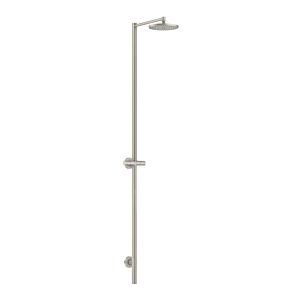 hansgrohe Axor Starck shower column 12671800 with overhead shower, without hand shower, stainless steel optic