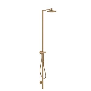 hansgrohe Axor Starck shower column 12672140 with thermostat, overhead shower 240 1jet, brushed bronze