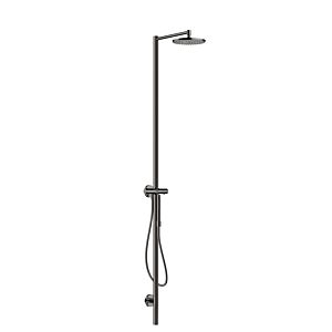 hansgrohe Axor Starck shower column 12672330 with thermostat, overhead shower 240 1jet, polished black chrome