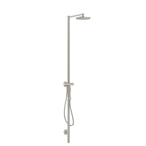 hansgrohe Axor Starck shower column 12672800 with thermostat, overhead shower 240 1jet, stainless steel optic