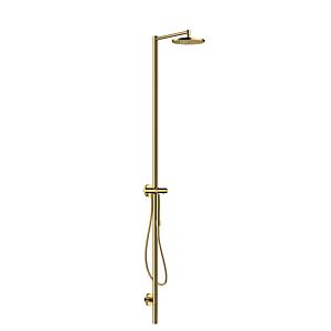 hansgrohe Axor Starck shower column 12672990 with thermostat, overhead shower 240 1jet, polished gold optic