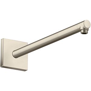 hansgrohe shower arm 26436820 390mm, square, brushed nickel
