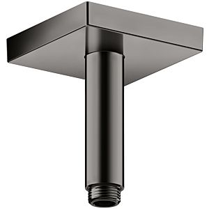 hansgrohe ceiling connector 26437330 100 mm, polished black chrome, square